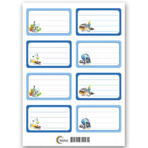 ученически етикети 8бр./лист back to school